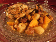 Dinde aux légumes oubliés