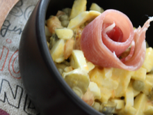 Salade sucré-salé petits pois/carottes