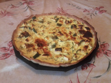 Tarte légère aux courgettes