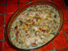 Courgettes au roquefort