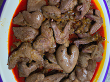 Cœurs de canards au paprika