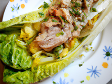 Rôti de porc aux endives et agrumes