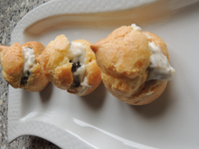 Gougères d'escargots au boursin 3 poivres