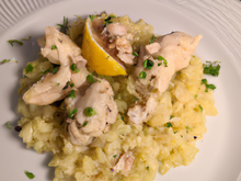Risotto au poulet et au citron