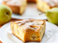 Gâteau fondant aux poires