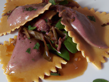 Ravioli de langues de canard