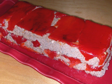 Terrine au chèvre frais et poivrons grillés