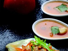 Céviche de thon à la coriandre et légumes crus, assaisonnés au Melfor Côté Sud