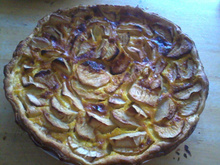 Tarte aux pommes crémeuse