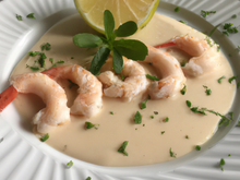 Crevette à la crème