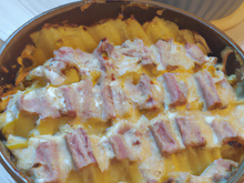 Gratin de pâte à la mortadelle