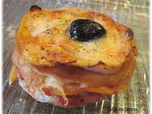 Millefeuille de crêpes tomates et mozzarella