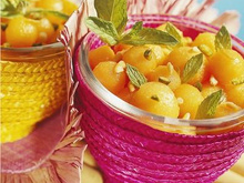 Salade de melon aux fruits secs