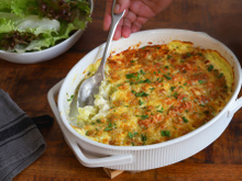 Velouté de butternut, gratin de ravioles, orecchiette aux brocolis, poulet à la crème et tian de pommes de terre : le menu de la semaine du 5 au 9 décembre