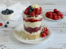 Tiramisu sans œufs à la framboise