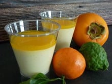 Mousse de kaki persimon et combava au Thermomix