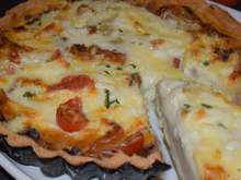 Tarte au maroilles et mozzarella au thermomix