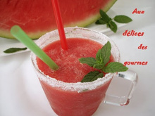 Gaspacho de pastèque et fraises