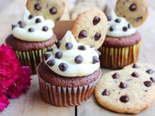 Cupcakes aux Cookies & Pépites de Chocolat