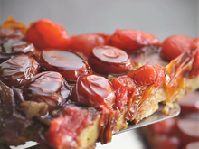 Tarte tatin aux tomates cerise façon pain perdu