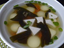 Lisettes au soja, bouillon façon dashi