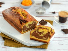 Cake marbré au chocolat et au potimarron