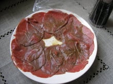 Carpaccio léger de bœuf