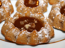 Fondants aux deux crèmes et ses éclats de marrons glacés