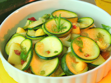 Salade fraicheur courgettes