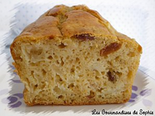 Cake fondant pommes, cannelle et rhum-raisins