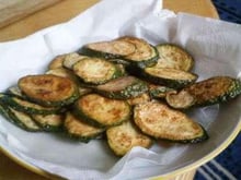 Chips de courgette