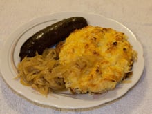 Boudin noir et sa purée à l'oignon !