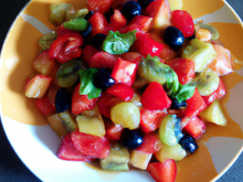 Salade de fruits pimentée