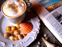 Chérie et coquillages en capuccino