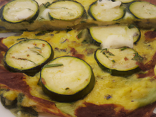 Omelette de courgettes à la feta