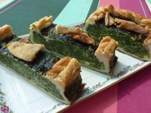 Tourte au mètre Plein Sud...blettes et poulet grillé