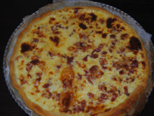 Quiche à l'époisses et jambon de bayonne