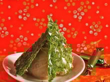 Pyramide de sucre d'orge et son trésor glacé aux marrons