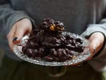 Cluster de cacahuètes au chocolat