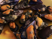 Moules froides en sauce