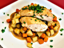 Poulet à la vanille et aux chouchous