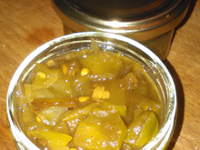 Chutney de tomates vertes