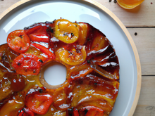 Tarte tatin aux poivrons grillés à l'huile