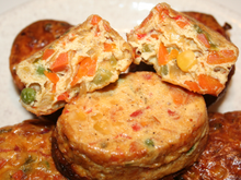 Clafouti de légumes crème de coriandre