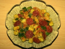 Poêlée de courgettes au chorizo