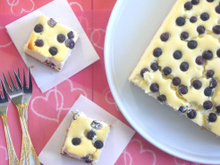 Cheesecake citron myrtilles