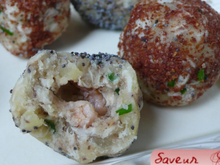 Bille de maquereau au cœur de crevette grise