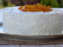 Gâteau potimarron, chocolat et son glaçage au fromage frais