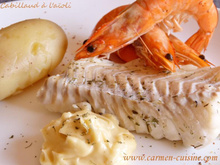 Dos de cabillaud à l'aïoli