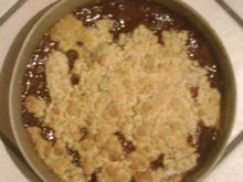 Crumble poire-banane-chocolat